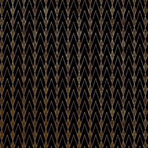 Black and gold art deco