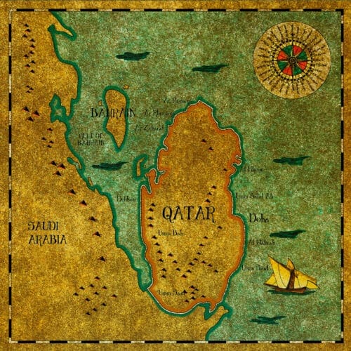 Map of Qatar